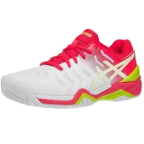 Giày Tennis nữ Asics Gel Resolution 7 White/Laser Pink